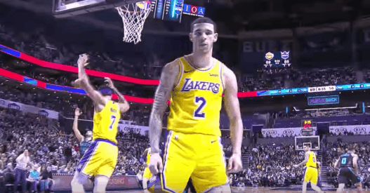 Lonzo Ball LeBron James triple double
