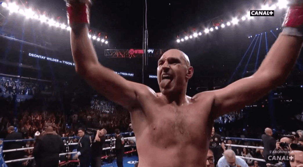 Tyson Fury celebration