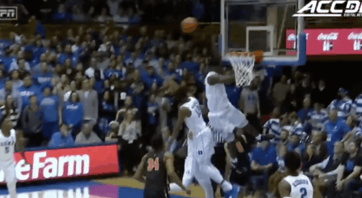 Zion Williamson block