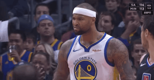 DeMarcus Cousins Warriors celebration