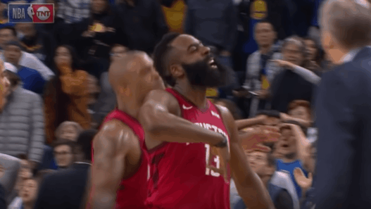 James Harden celebration 3 points