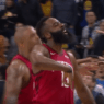 James Harden celebration 3 points