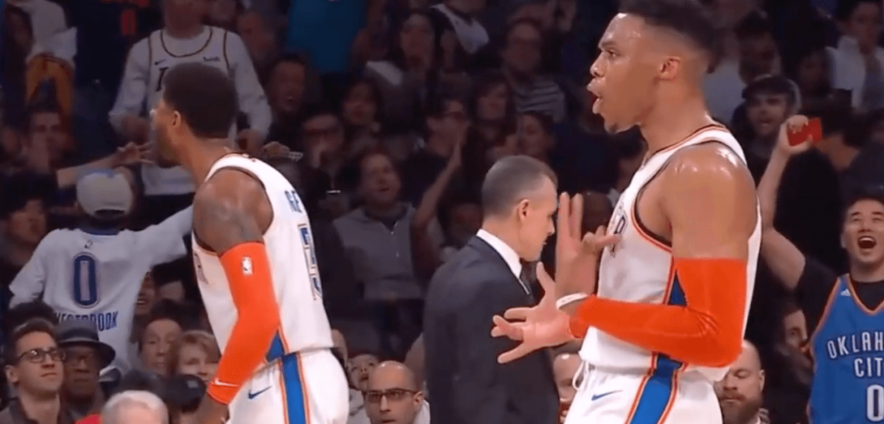 Russell Westbrook Lakers celebration