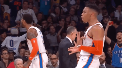 Russell Westbrook Lakers celebration