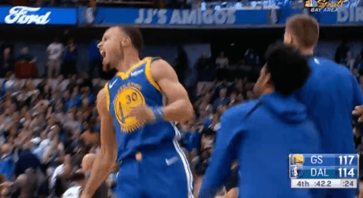 Stephen Curry celebration