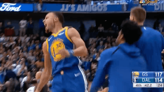 Stephen Curry celebration
