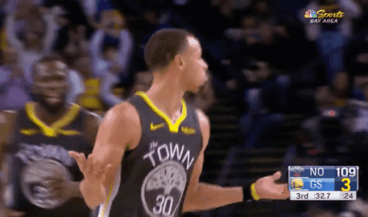 Stephen Curry celebration New Orleans