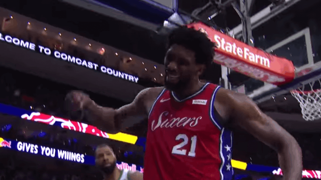 Celtics Sixers Joel embiid
