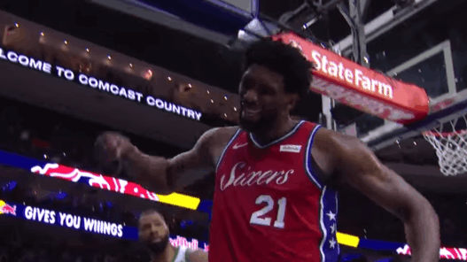 Celtics Sixers Joel embiid