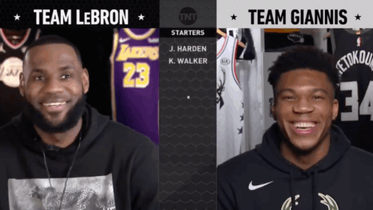LeBron James Giannis Antetokounmpo All Star Game