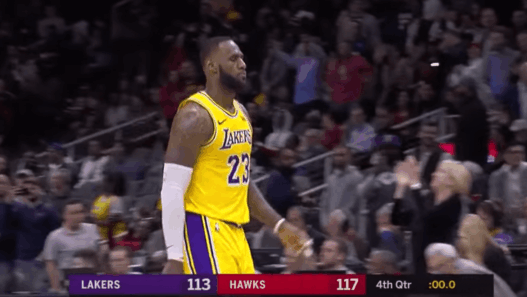 LeBron James Lakers Hawks