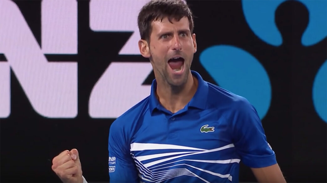Novak Djokovic Celebration