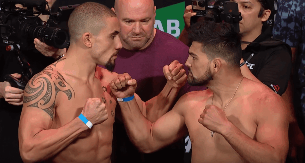 UFC 234 weigh in Robert Whittaker Kelvin Gastelum