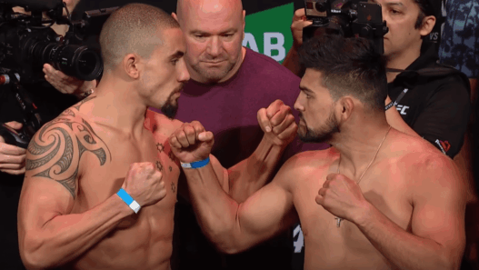 UFC 234 weigh in Robert Whittaker Kelvin Gastelum