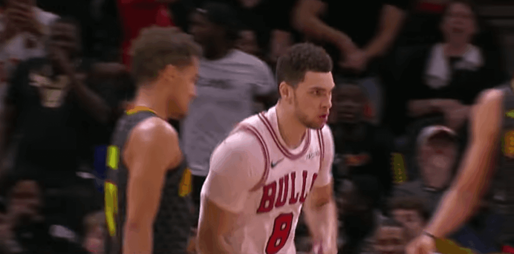 Bulls Hawks Zach LaVine