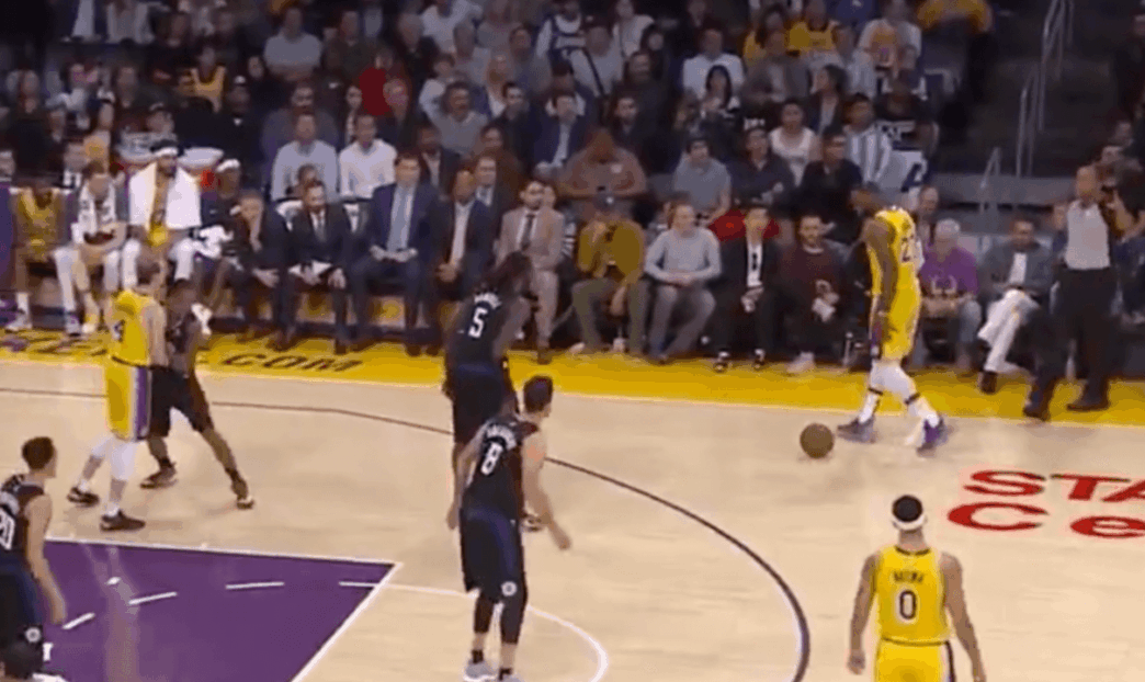 LeBron James Lakers shot