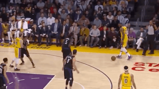 LeBron James Lakers shot