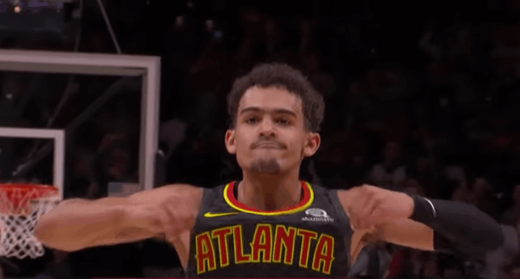 Trae Young celebration