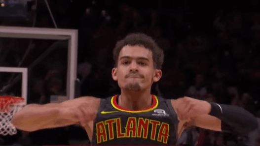 Trae Young celebration