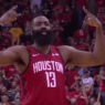 James Harden celebration win