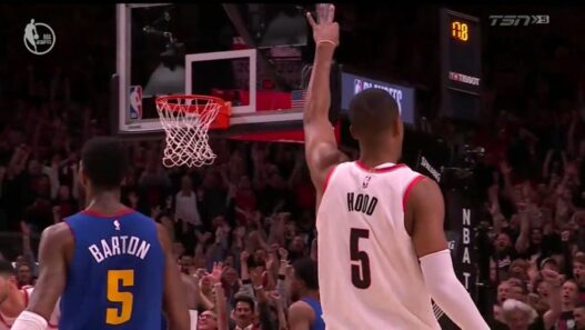 Rodney Hood Game Winner Denver Nuggets