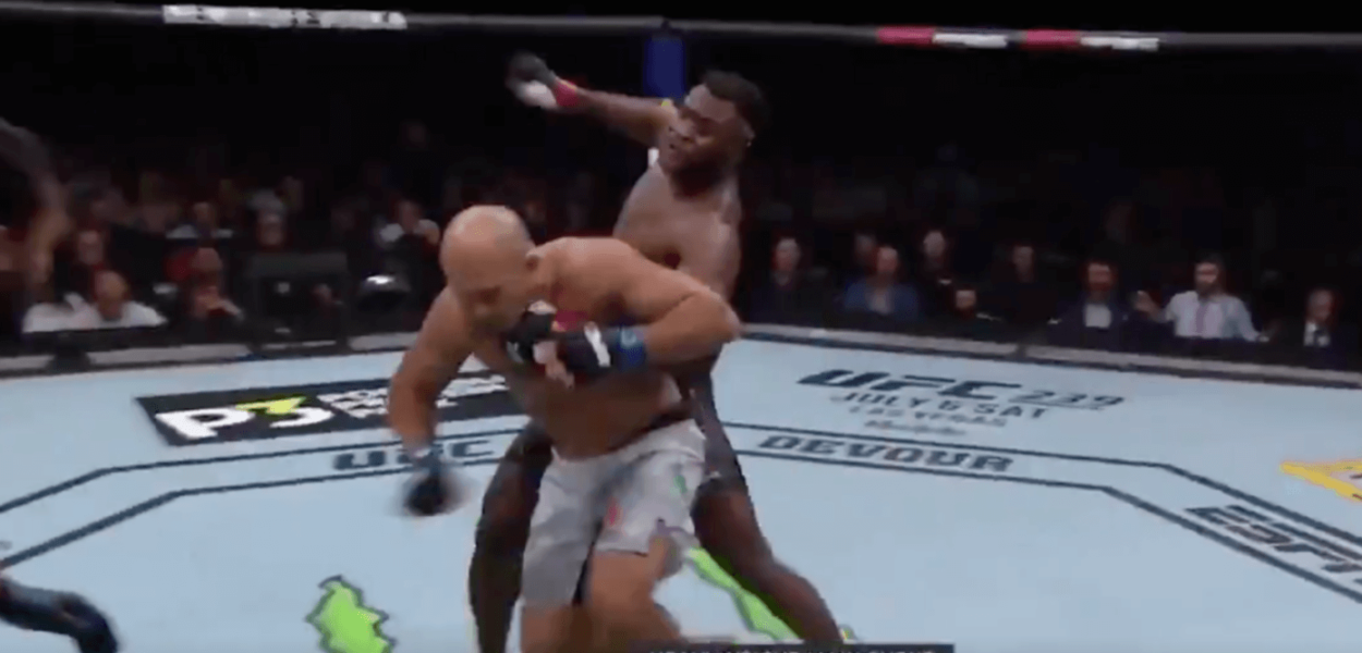 UFC Francis Ngannou Junior Dos Santos TKO