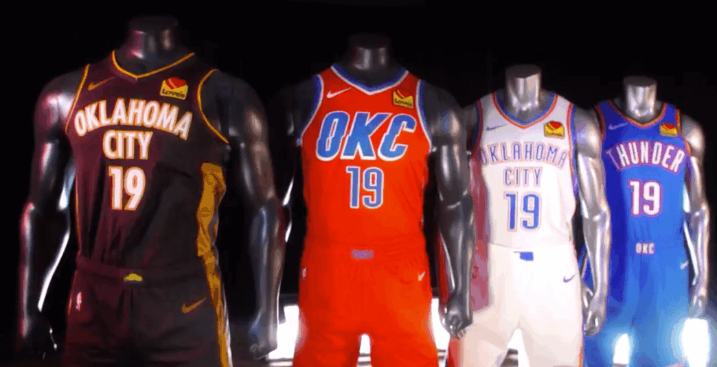 OKC Thunder Jerseys 2019 2020