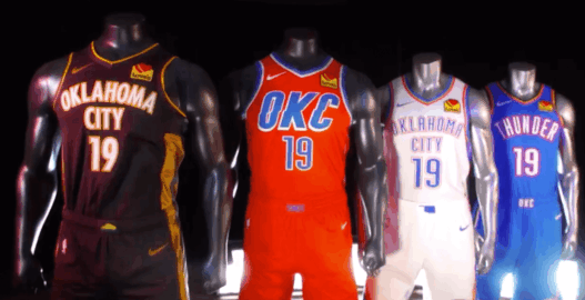 OKC Thunder Jerseys 2019 2020