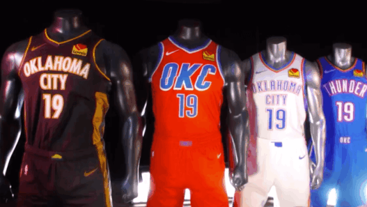 OKC Thunder Jerseys 2019 2020