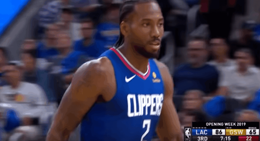 Kawhi Leonard Clippers Warriors