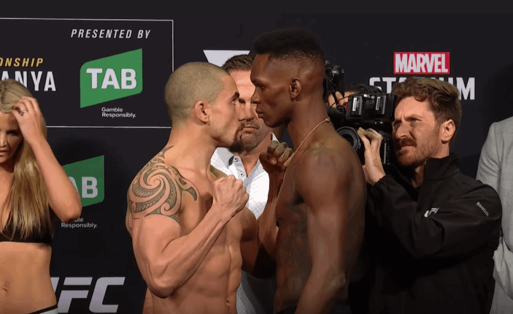 Robert Whittaker Israel Adesanya UFC