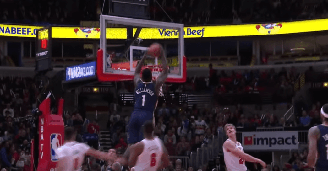 Zion Williamson Pelicans Dunk