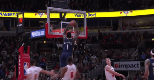 Zion Williamson Pelicans Dunk