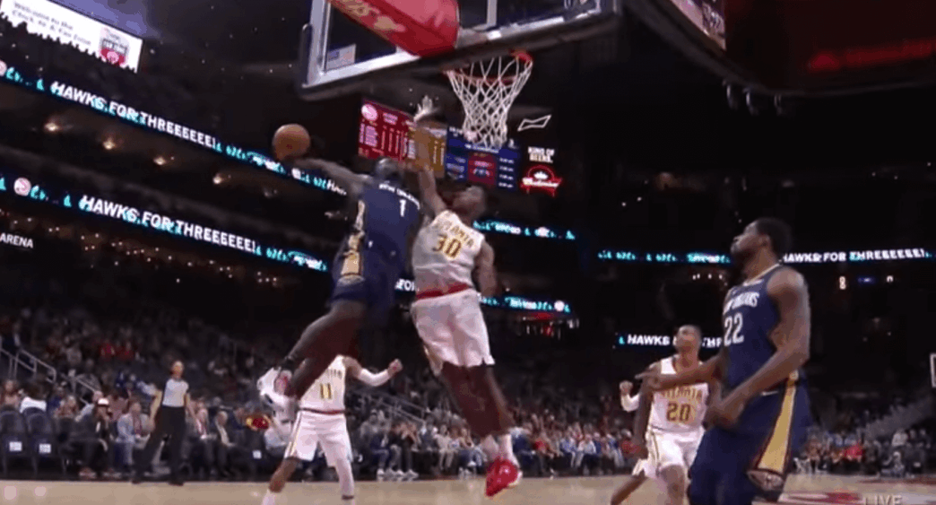 Zion Williamson dunk Pelicans