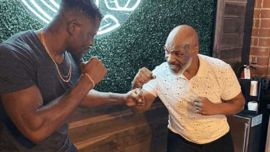 Francis Ngannou Mike Tyson