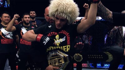 Khabib Nurmagomedov UFC celebration belt