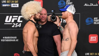 UFC 254: Khabib v Gaethje Weigh-in