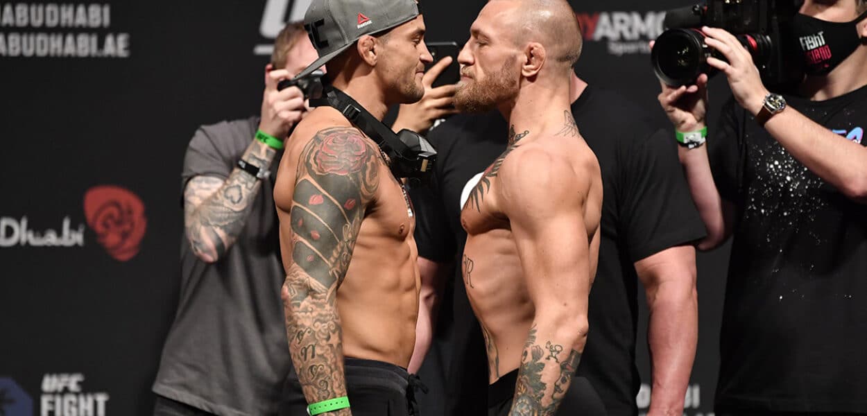 UFC 257 Poirier v McGregor: Weigh-Ins