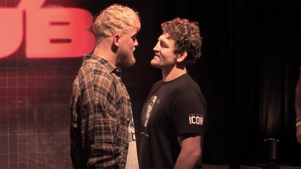 Jake Paul Ben Askren face off boxe