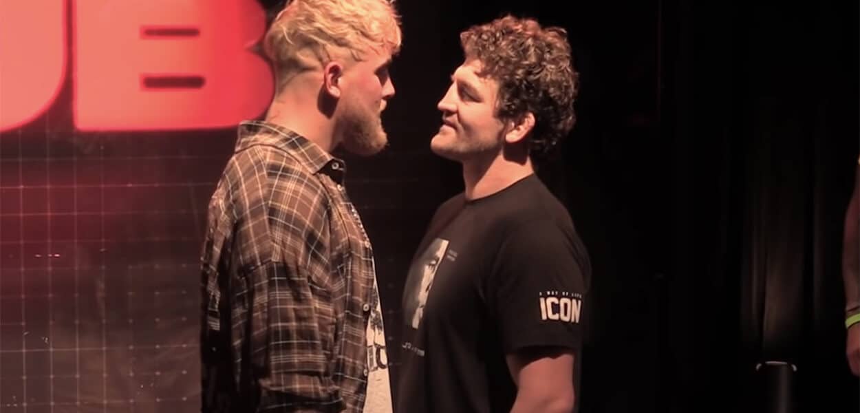 Jake Paul Ben Askren face off boxe