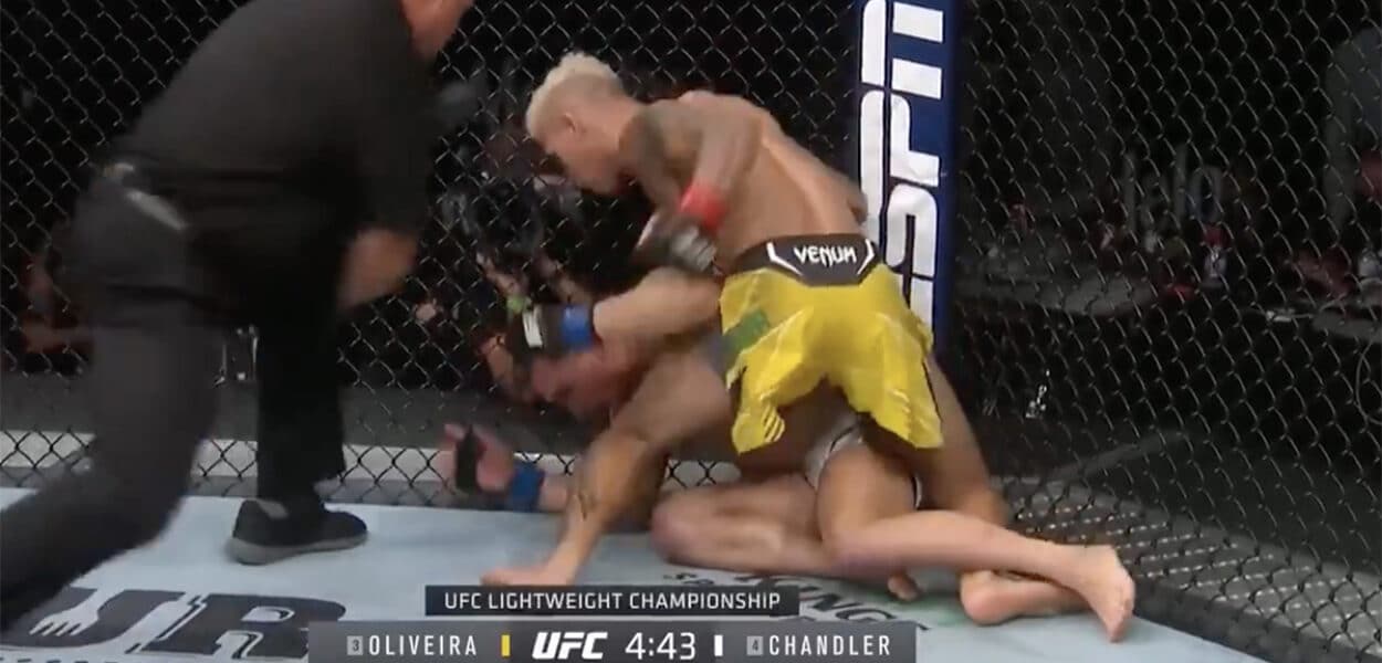 Charles Oliveira TKO Michael Chandler