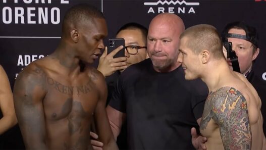 Israel Adesanya vs. Marvin Vettori weigh ins UFC 263