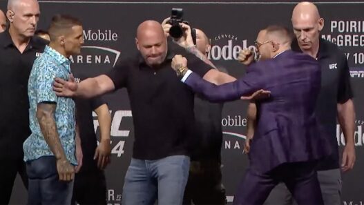 Conor McGregor Dustin Poirier UFC 264 press conference