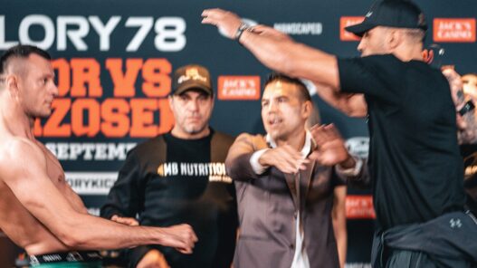 Badr Hari GLORY 78 weigh ins push wrzosek
