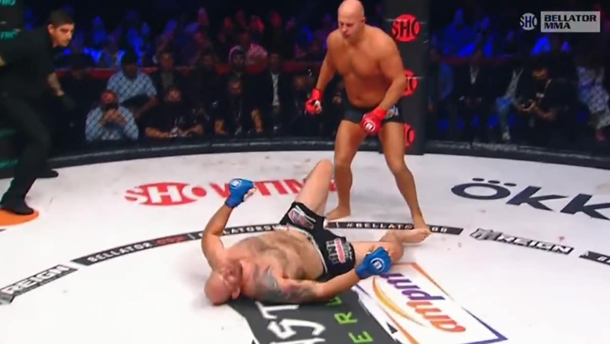 Fedor Emelianenko slams the knockout at Bellator Russia!