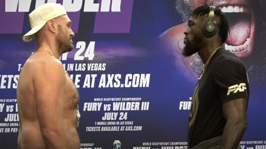 Tyson Fury Deontay Wilder face a face
