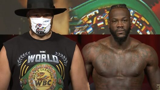 Tyson Fury Deontay Wilder pesee