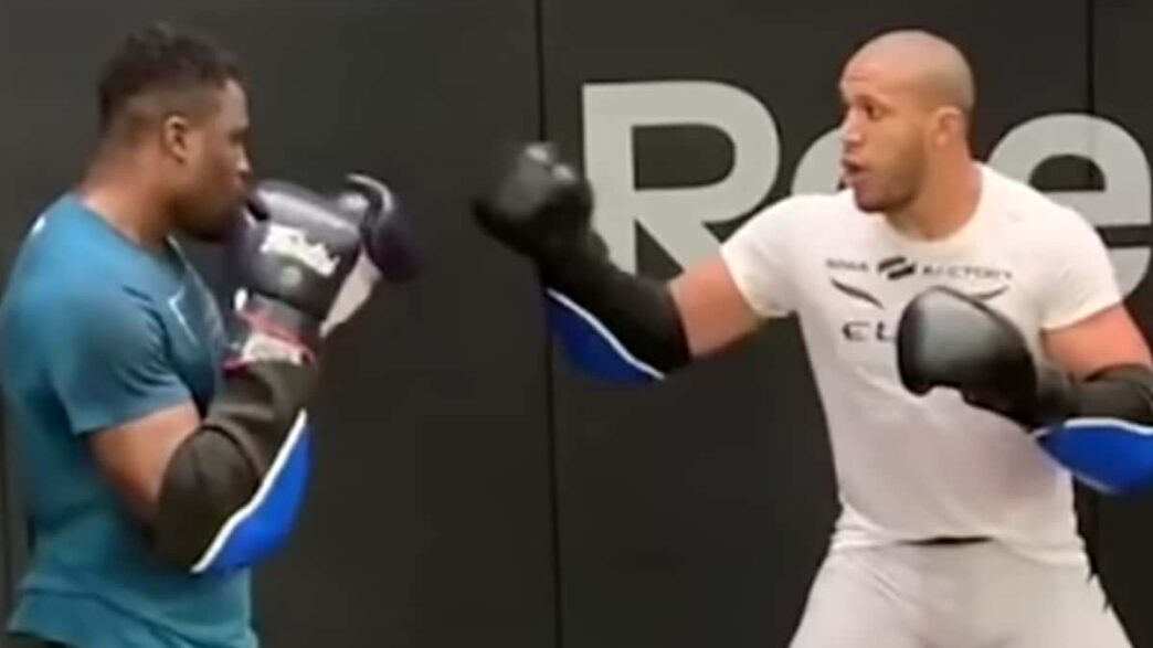 Sparring Ciryl Gane Francis Ngannou