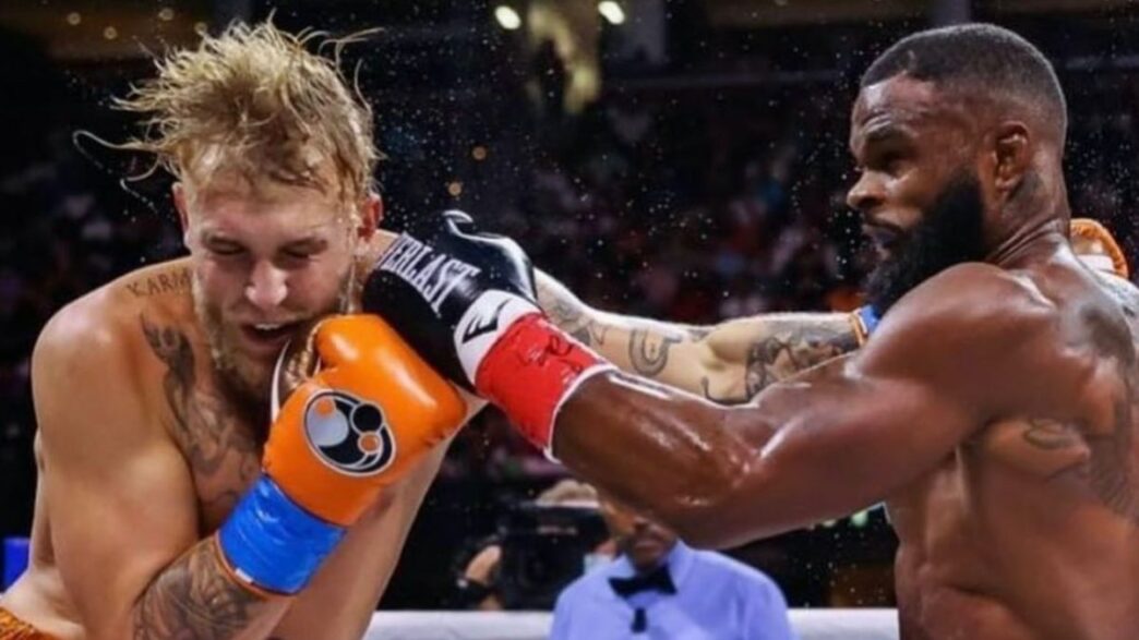 Tyron Woodley Jake Paul KO