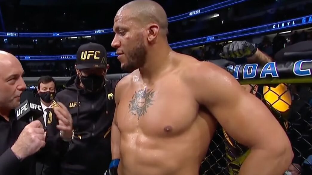 Première réaction de Ciryl Gane après la défaite